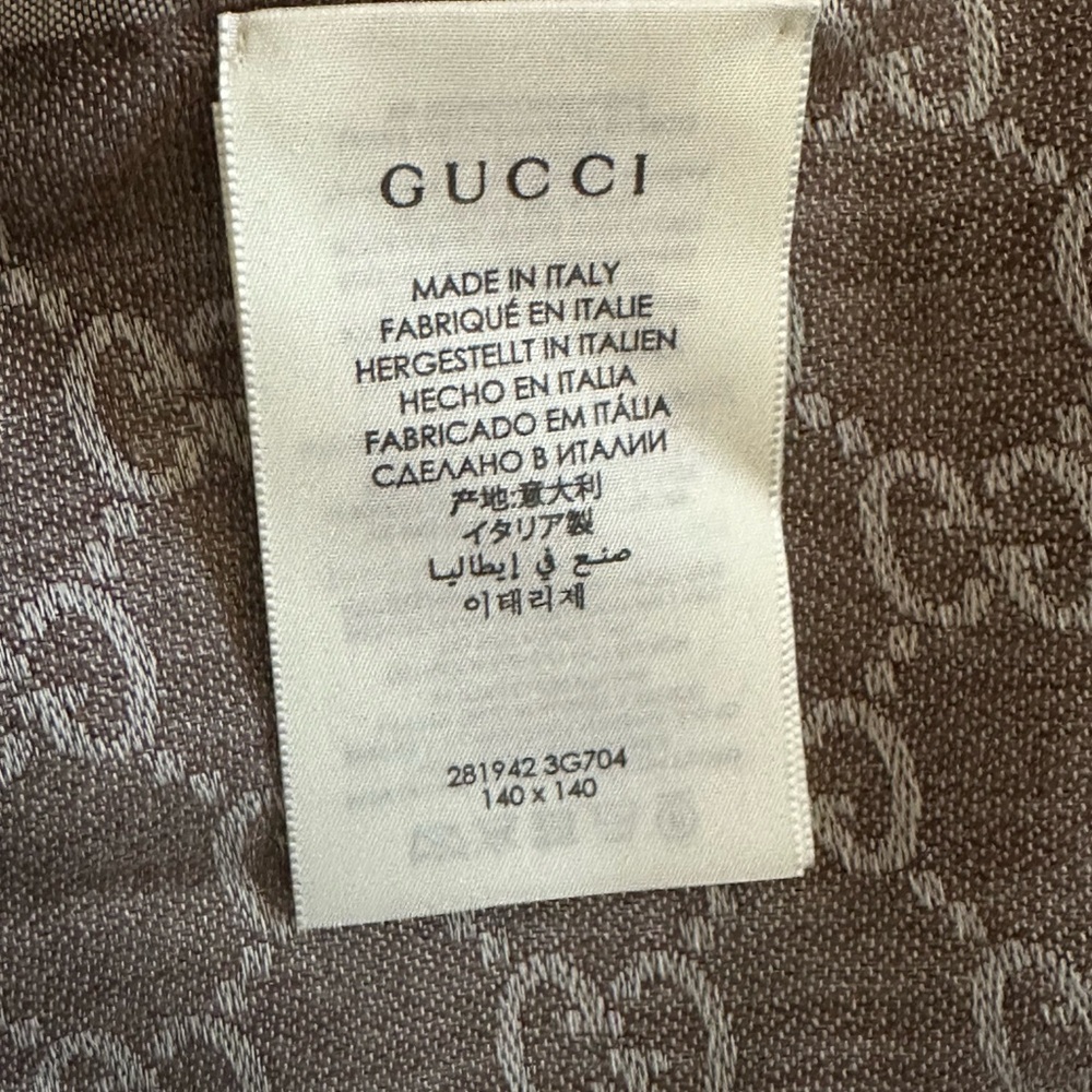 Gucci Gray And Brown Patterned Bedding - image 3